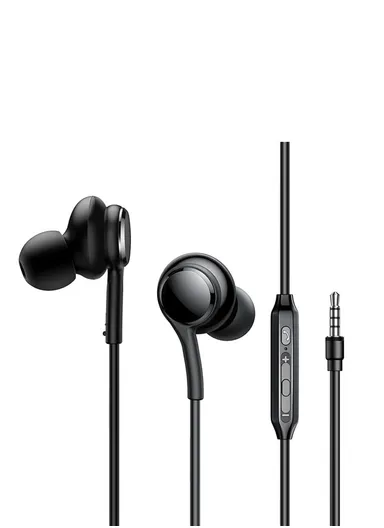 Wired Series In-Ear Earbuds With 1.2m Cord JR-EW02 - Black