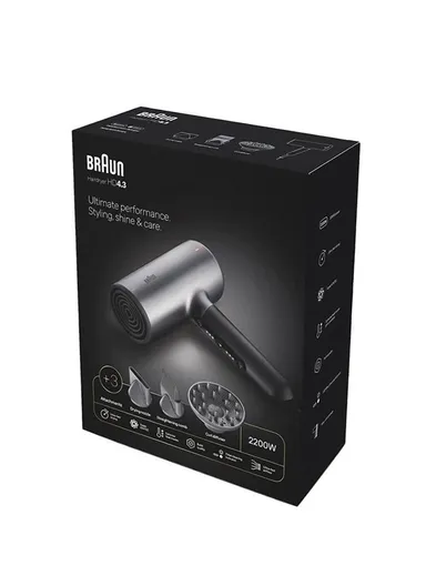 Hair Dryer With 3 Attachments 284936  Brand: Braun
