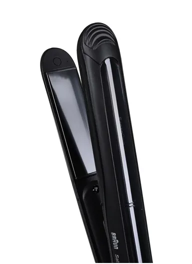 Hair Straightener Fast Heat-Up, 100% Ceramic Plates, 3 Safe Temperature Settings, Dual Voltage - 264638 