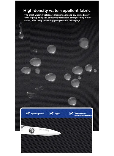 15.6" Laptop Backpack Multi-Functional Travel Bag with Trolley Sleeve &amp; Padded Straps SL4002A - Black