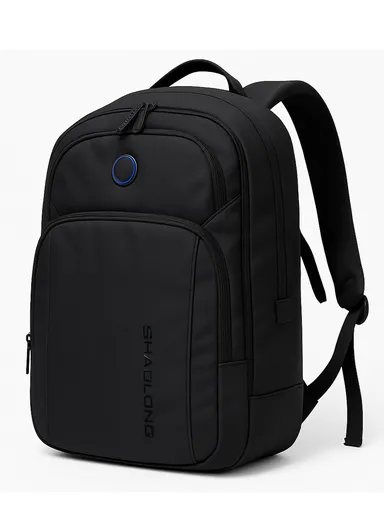 15.6" Lightweight Laptop Backpack, Water-Resistant &amp; Comfortable with Padded Straps AK33 - Black