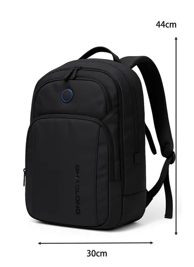 15.6" Lightweight Laptop Backpack, Water-Resistant &amp; Comfortable with Padded Straps AK33 - Black