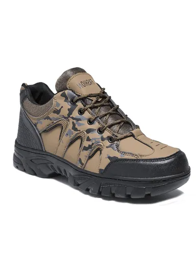 Men's Outdoor Activity Anti-Slip Hiking Shoes CSM-219 - Khaki