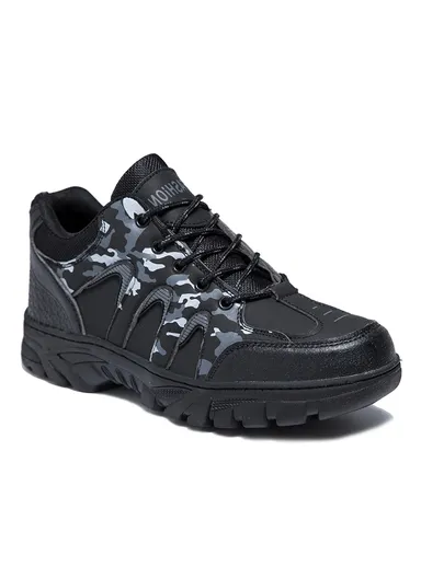 Men's Outdoor Activity Anti-Slip Hiking Shoes CSM-219 - Black