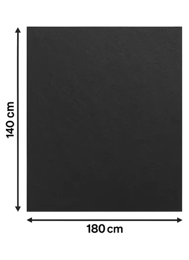 Waterproof &amp; Easy To Wash PEVA Tablecloth For Dining Table (L140 x W180)cm- Black 