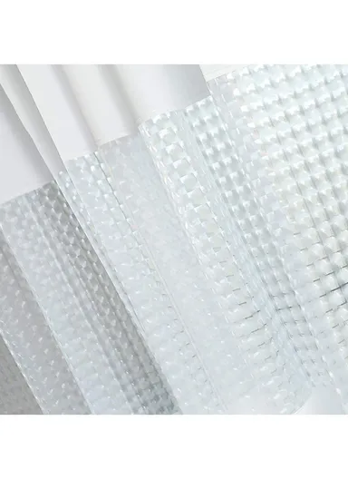 180x180cm EVA+PE 3D Leaf Pattern Shower Curtain For Bathrooms - Beige