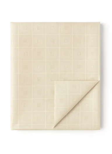 Waterproof &amp; Easy To Wash PEVA Tablecloth For Dining Table (L140 x W180)cm- Beige