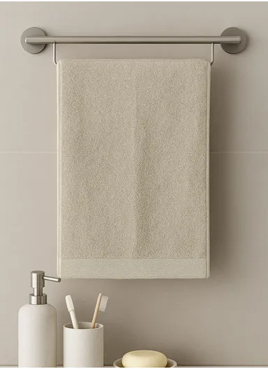 (W30 x L50)cm Super Absorbent Quick Drying Hand Towel - Beige