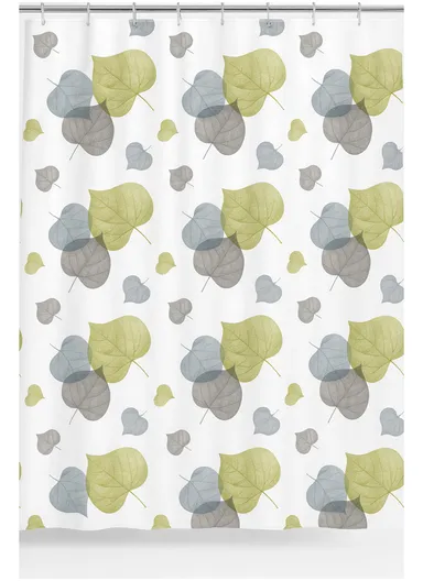 4Pcs Bathroom Set With Hooks, Shower Curtain, Toilet Rugs &amp; Bath Mat - Style 6