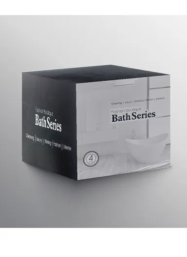 4Pcs Countertop Organizing Resin Bathroom Accessories Set - Grey