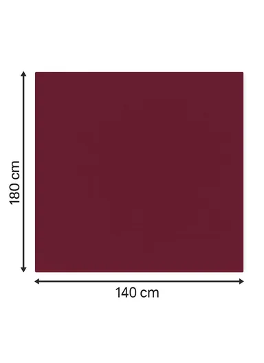 Waterproof &amp; Easy To Wash PEVA Tablecloth For Dining Table (L140 x W180)cm- Burgundy