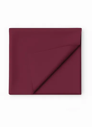 Waterproof &amp; Easy To Wash PEVA Tablecloth For Dining Table (L180 x W180)cm- Burgundy