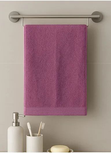 (W30 x L50)cm Super Absorbent Quick Drying Hand Towel - Burgundy