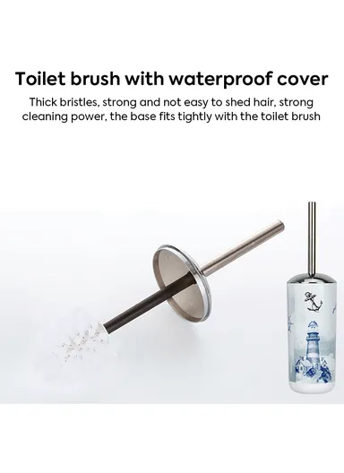 6 Pcs ABS Luxurious Bathroom Accessories Set JS-8033 - Hydrangea