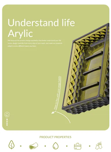 5 Pcs Acrylic Luxurious Bathroom Accessories Set JS5001 - Pink