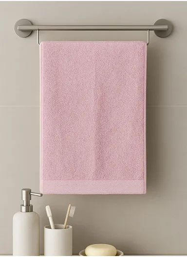 (W30 x L50)cm Super Absorbent Quick Drying Hand Towel - Light Pink