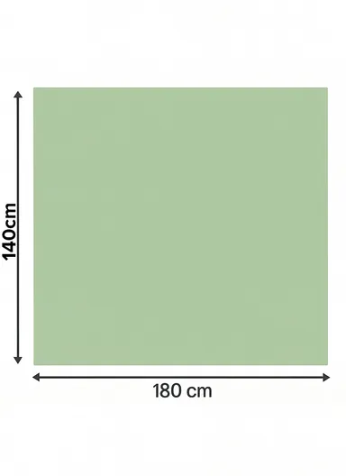 Waterproof &amp; Easy To Wash PEVA Tablecloth For Dining Table (L140 x W180)cm- Green