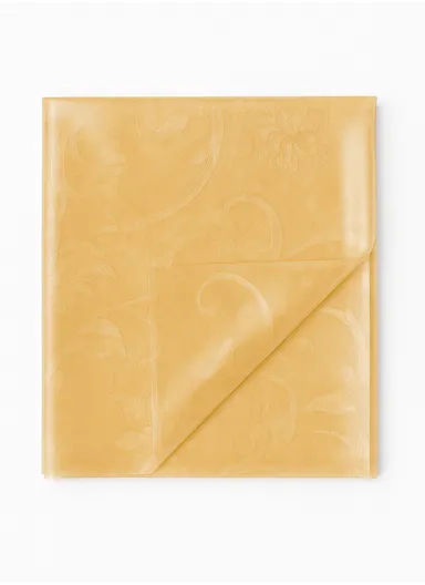 Waterproof &amp; Easy To Wash PEVA Tablecloth For Dining Table (L140 x W180)cm- Yellow