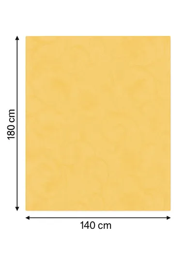 Waterproof &amp; Easy To Wash PEVA Tablecloth For Dining Table (L140 x W180)cm- Yellow