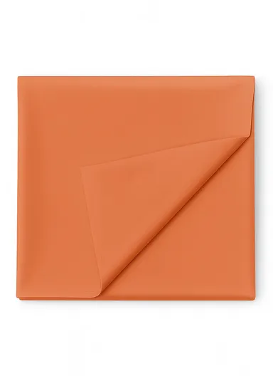 Waterproof &amp; Easy To Wash PEVA Tablecloth For Dining Table (L180 x W180)cm- Orange