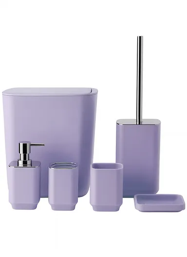 6 Pcs ABS Luxurious Bathroom Accessories Set - 7001 - Purple