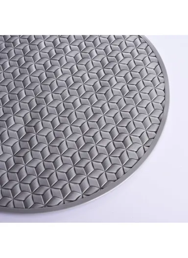 68x38cm Anti Bacterial Oval TPE Mat With Anti Slip Suction Cups for Bathroom Floor - Light Purple