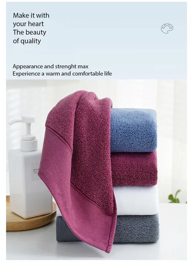 40x70cm Super Absorbent Quick Drying Towel for Face - Light Purple