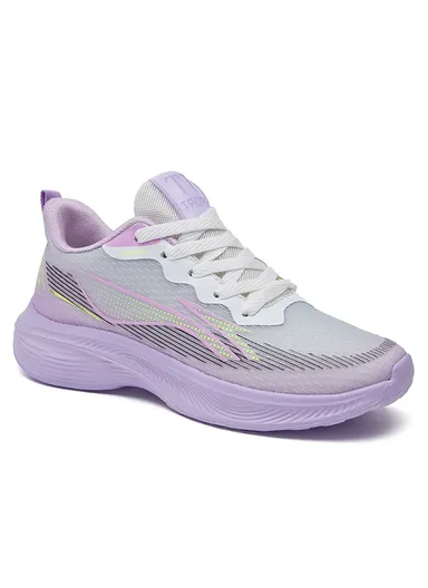 Unisex Anti-Slip Lightweight Foam Casual Sneaker CSW-260 - Purple &amp; Grey