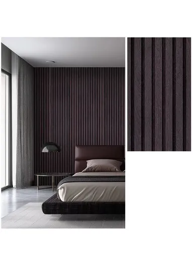 Waterproof PET Self Adhesive Wallpaper for Roof Ceiling Wall Renovation (L10m x W60cm) - Mocha Brown