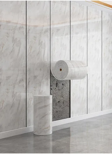 Marble Pattern Tile Effect Self-Adhesive Wallpaper, Peel &amp; Stick Wall Sticker Background - Style B