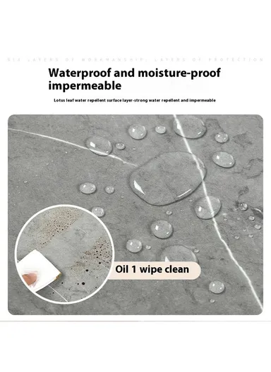 Marble Pattern Tile Effect Self-Adhesive Wallpaper, Peel &amp; Stick Wall Sticker Background - Style B