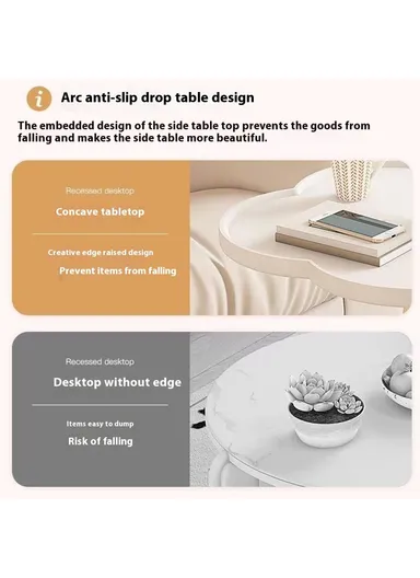 Rolling Bedside Storage Side Table with Wheels Modern Living Room Bedroom Accent Table (L48 x H54)cm - Green