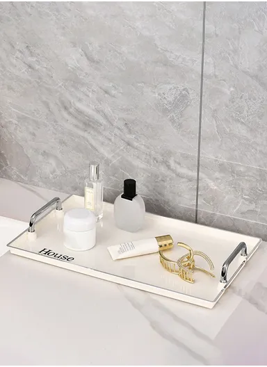 Single Layer Large Size Cosmetic Organizer Makeup Storage Rack Lipstick Skincare Holder Stand - Beige