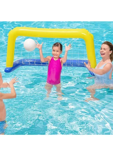 Inflatable Toy Soccer Net with Soccer Ball 52058 (W142 x H76)cm