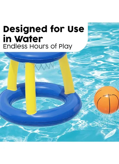 Splash N Hoop Inflatable Basketball Swimming Set 52418 (W59 x H49)cm