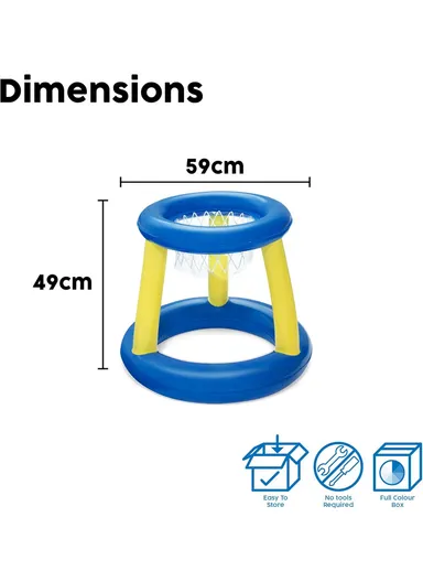 Splash N Hoop Inflatable Basketball Swimming Set 52418 (W59 x H49)cm