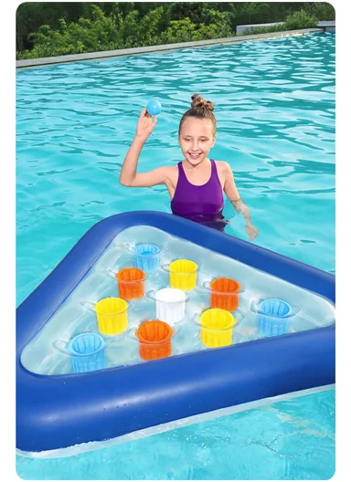 Pong Champ Pool Game with 9 Multicolor Balls 52560 (L105 x W97)cm