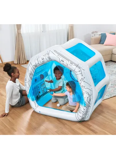 Space Station Exploration Kids Inflatable Play House 52632 (L125 x W105 x H117)cm