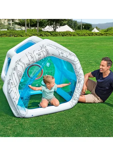 Space Station Exploration Kids Inflatable Play House 52632 (L125 x W105 x H117)cm