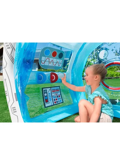 Space Station Exploration Kids Inflatable Play House 52632 (L125 x W105 x H117)cm