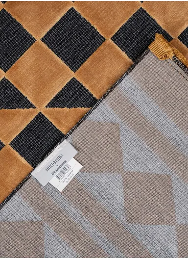 Marbella Woven Carpet 120 x 180 Cm - Mustard / Black