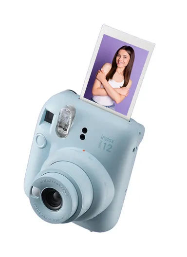 Mini 12 Instant Camera Blue Fast 5s Prints, Close-Up Mode &amp; Auto Flash FUJLSMINI12PINK - Pink