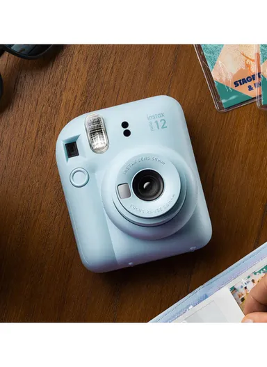 Mini 12 Instant Camera Compact Design, Selfie Mirror &amp; Auto Exposure FUJLSMINI12PROMOGREEN - Pink
