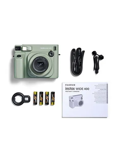 Wide 400 Instant Camera Auto Exposure, Built-In Flash &amp; 95mm Lens FUJLSWIDE400