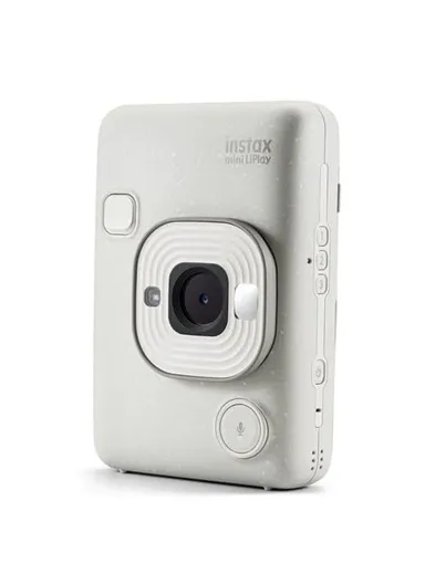 Hybrid Instant Digital Camera with 28mm f/2 Lens, 2.7" LCD Display &amp; Bluetooth Connectivity FUJLSLIPLAYHM1WHITE-C - White