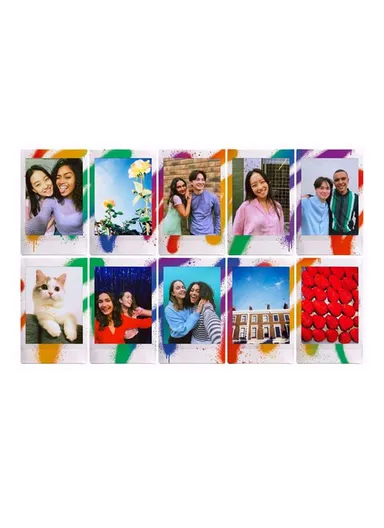 Mini Spray Art Film ISO 800, Glossy Finish &amp;Vibrant Spray Art Frames FUJFMINSTAXMINI1PKSPRAY