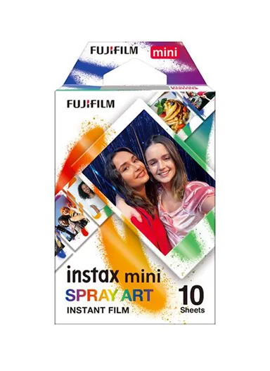 Mini Spray Art Film ISO 800, Glossy Finish &amp;Vibrant Spray Art Frames FUJFMINSTAXMINI1PKSPRAY