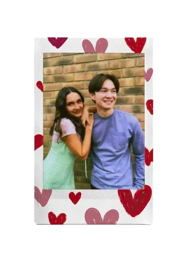 Mini Rainbow Instant Film high-speed ISO 800, Compatible with Instax Mini Cameras FUJFMINSTAXMINI1PKHSKETCH - HEART SKETCH