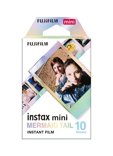 Mini Rainbow Instant Film high-speed ISO 800, Compatible with Instax Mini Cameras FUJFMINSTAXMINI1PKMERMAID - Mermaid Tail