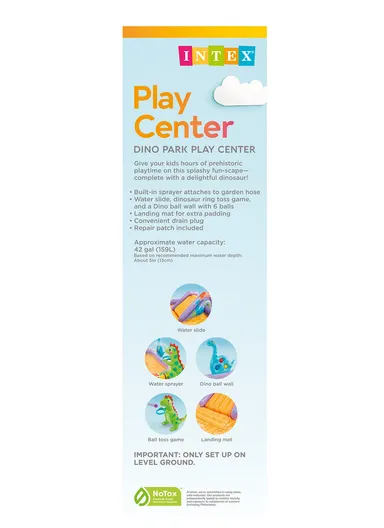 Dino Inflatable Play Center with Water Slide 56139 (L200 x W150 x H70)cm